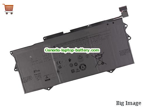 Genuine Dell XPS 13 9315-WP01KR Battery 4415mAh, 51Wh , 11.55V, Black , Li-Polymer