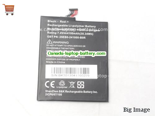 Genuine DNS AirTab P102g Battery 4100mAh, 30.34Wh , 7.4V, Black , Li-Polymer