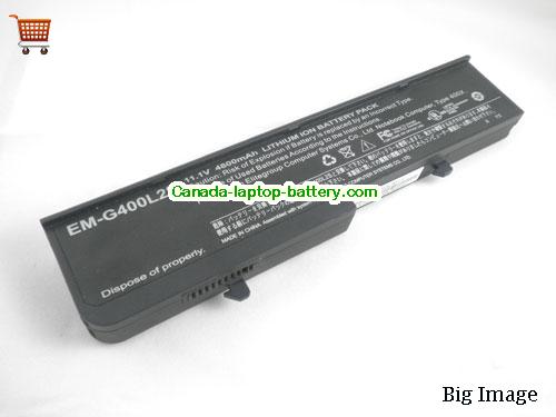 Canada Replacement Laptop Battery for  FOUNDER T630N, R350, T630P, T630,  Black, 4800mAh 11.1V
