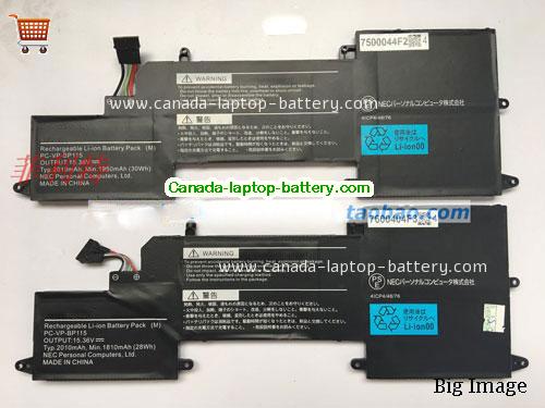 Canada PC-VP-BP115 Battery NEC 4ICP4/48/78 4ICP4/48/76 Battery Pack