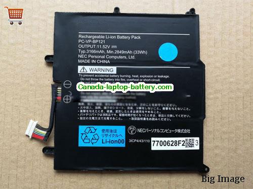Canada Genuine PC-VP-BP121 Battery PCVPBP121 for NEC VKY11T-4 VKY11T1V4 11.52v