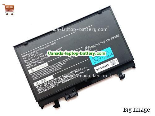 Genuine NEC PC-VP-WP150 Battery 4080mAh, 40Wh , 11.1V, Black , Li-Polymer