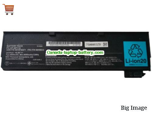 Canada Genuine PC-VP-BP109 Battery SB10F46473 for NEC VK24M/B-R VK23T Li-ion
