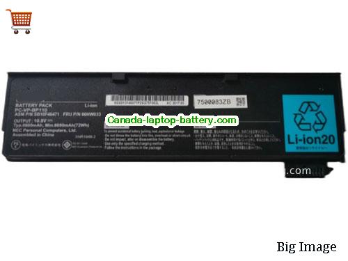 Genuine NEC VK245/B-R Battery 2310mAh, 26Wh , 11.4V, Black , Li-ion