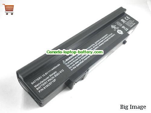 PACKARD BELL BATSQU512 Replacement Laptop Battery 4400mAh 10.8V Black Li-ion