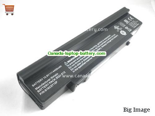 Canada Replacement Laptop Battery for  PACKARD BELL BATSQU512, Easynote GN45, SQU-512, 916C5710F,  Black, 4400mAh 10.8V