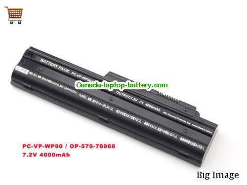 Genuine NEC LL750/R Battery 4000mAh, 7.2V, Black , Li-ion