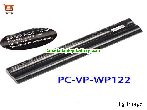 Genuine NEC PC-VJ22LA/D Battery 4000mAh, 44Wh , 11.1V, Black , Li-lion