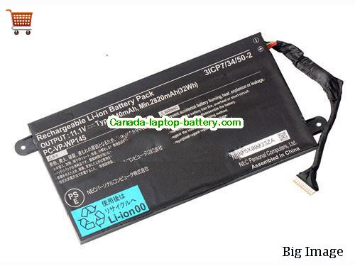Genuine NEC PCVPWP145 Battery 2940mAh, 32Wh , 11.1V, Black , Li-Polymer
