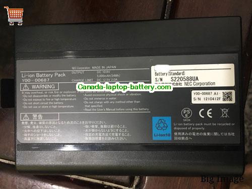Genuine NEC FC-N22G/BX6SS Battery 5000mAh, 52Wh , 10.8V, Black , Li-ion