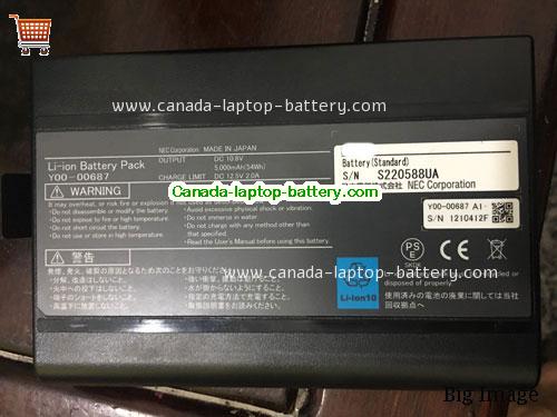 Canada Genuine Y00-00687 Battery FOr NEC S220588UA Li-ion 10.8V 52Wh