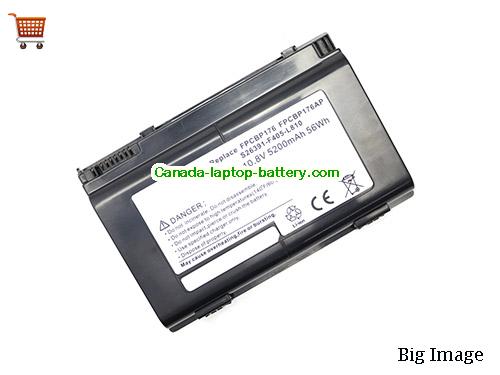FUJITSU FPCBP234AP Replacement Laptop Battery 5200mAh, 56Wh  10.8V Black Li-ion