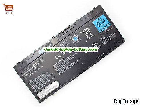 Genuine FUJITSU LifeBook Q702 Battery 3150mAh, 45Wh , 14.4V, Black , Li-ion