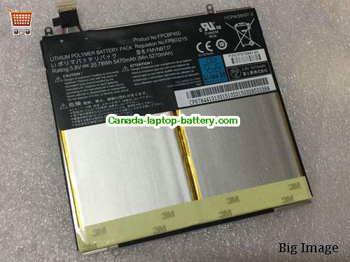 Canada Rechargeable FPCBP450 Battery FMVNBT37 for Fujitsu Li-Polymer 5470mah 20.78Wh