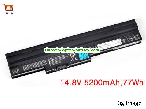 FUJITSU FUJITSU NH751 Replacement Laptop Battery 5200mAh, 77Wh  14.8V Black Li-ion