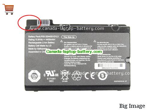 FUJITSU P55-3S4400-S1S5 Replacement Laptop Battery 4400mAh 10.8V Black Li-ion