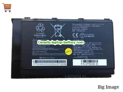 Genuine FUJITSU CP722160-01 Battery 6700mAh, 96Wh , 14.4V, balck , Li-Polymer
