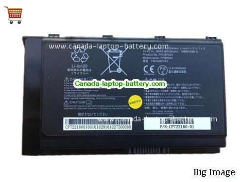 Canada FUJITSU FPCBP524 Battery FMVNBP243 for CELSIUS H980 Li-Polymer