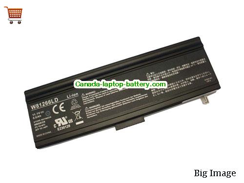 GATEWAY W812UI1 Replacement Laptop Battery 6600mAh 11.1V Black Li-ion