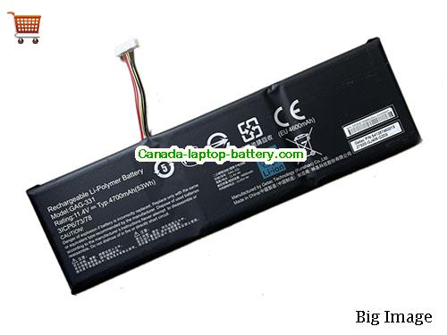 Genuine GETAC 3ICP6/73/78 Battery 4700mAh, 53Wh , 11.4V, Black , Li-Polymer