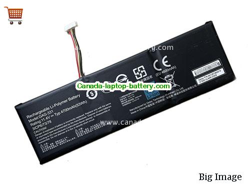 Genuine GETAC 541387460015 Battery 4700mAh, 53Wh , 11.4V, Black , Li-Polymer