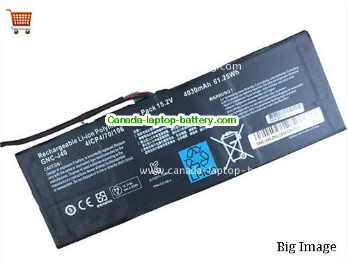 Genuine GIGABYTE P34 Battery 4030mAh, 61Wh , 15.2V, Black , Li-ion