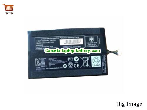 Genuine GIGABYTE GND-D20 Battery 4000mAh, 29.6Wh , 7.4V,  , Li-Polymer