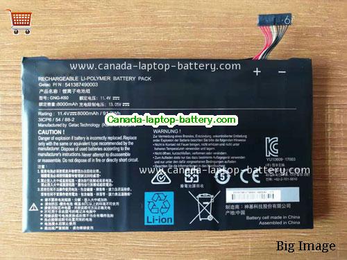 Canada GIGABYTE GNG-K60 Battery GNGK60 for P56XT Laptop Li-Polymer 8000mah