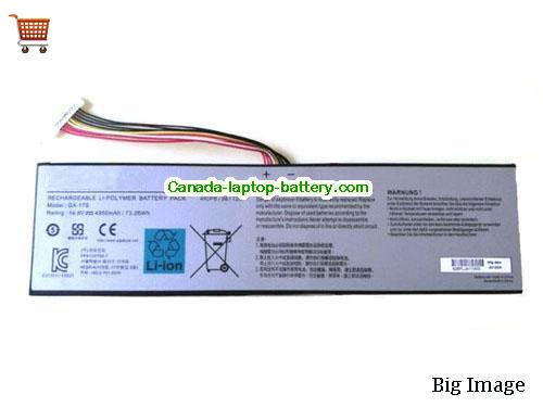 Genuine GIGABYTE AORUS X3 Battery 4950mAh, 73Wh , 14.8V, Sliver , Li-ion
