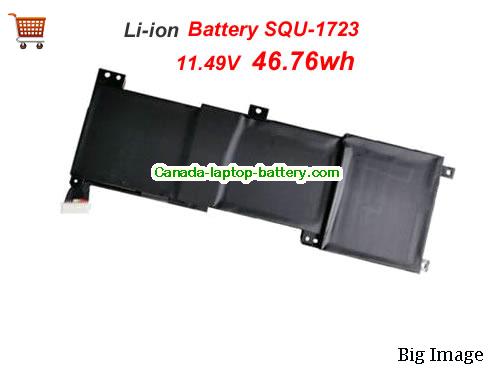 Genuine GIGABYTE SQU1723 Battery 4070mAh, 46.76Wh , 11.49V, Black , Li-Polymer