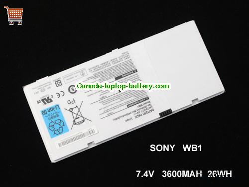GIGABYTE WB1 Replacement Laptop Battery 3450mAh, 26Wh  7.4V white Li-ion