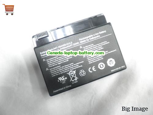 Canada Hasee F3400, A41-3S4400-G1L3, A41-3S4400-S1B1 Replacement Laptop Battery, 10.8V, 6cells 