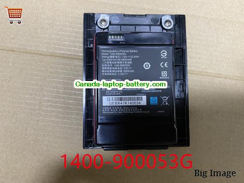 Genuine GETAC 1400-900053G Battery 6000mAh, 22.8Wh , 3.8V, Black , Li-ion