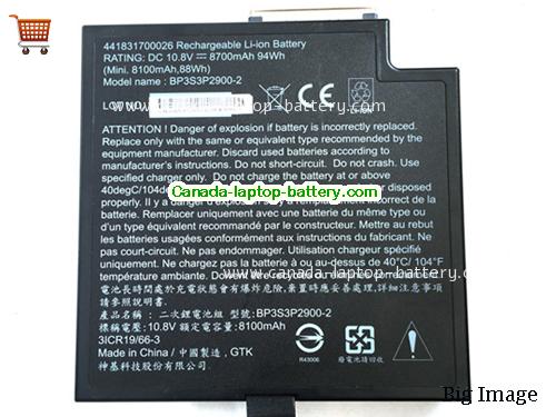 Canada BP3S3P2900-2 Battery for Getac Laptop 441831700026