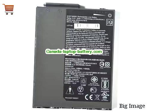 Genuine GETAC 44187190019 Battery 2160mAh, 32Wh , 15.2V, Gray , Li-ion