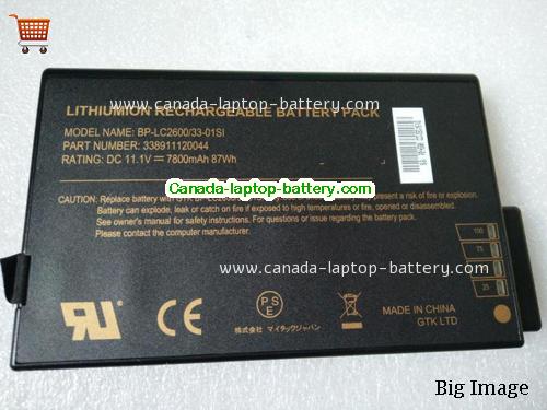 Genuine HASEE ME202C Battery 7800mAh, 87Wh , 11.1V, Black , Li-ion