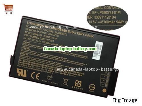 Canada Getac BP-LP2900/33-01PI Laptop Battery 33891112004 8700mah 94Wh