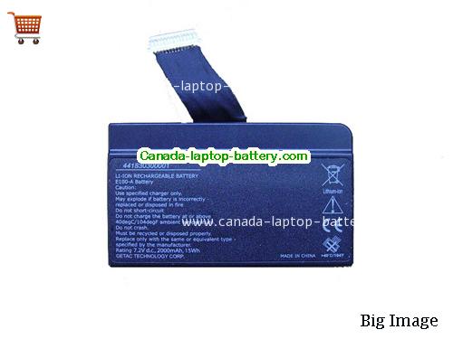 Canada E100-A Battery for Getac Laptop 441830300001 7.2V 2000mah