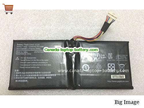 Genuine GIGABYTE U2142-2117U Battery 5300mAh, 39.22Wh , 7.4V, Black , Li-ion