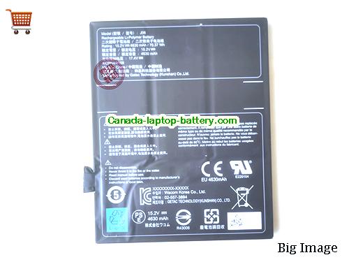 Canada Genuine Getac J06 Battery for WACOM DTH-W1621 Mobile Studio Pro 15.2v 70.37Wh