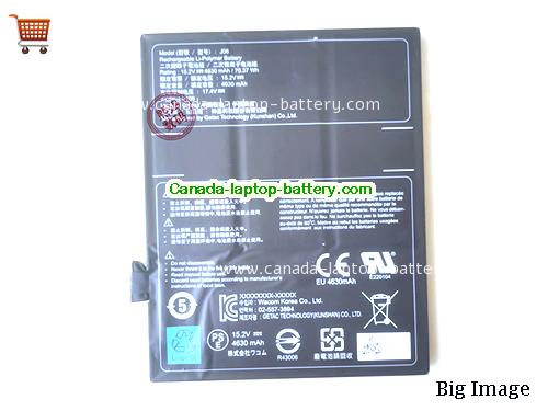 Genuine GETAC J06 Battery 4630mAh, 70.37Wh , 15.2V, Black , Li-Polymer