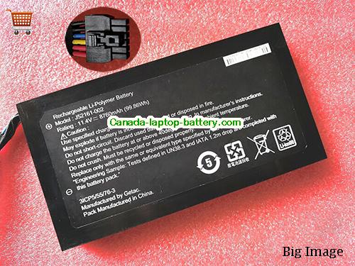 Canada Genuine J52161-002 Battery Getac J74512-001 11.4v 99.86Wh Li-Polymer