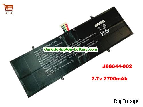 Genuine GETAC J66644-002 Battery 7700mAh, 59.29Wh , 7.7V, Black , Li-Polymer