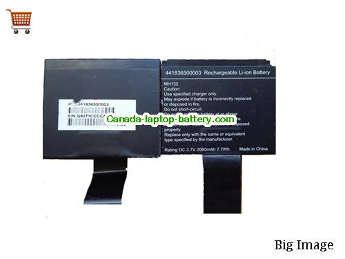 Genuine GETAC MH132 Battery 2060mAh, 7.7Wh , 3.7V, Black , Li-ion