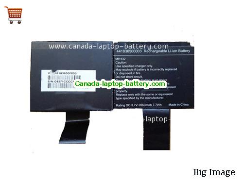 Genuine GETAC MH132 Battery 2060mAh, 7.7Wh , 3.7V, Black , Li-ion