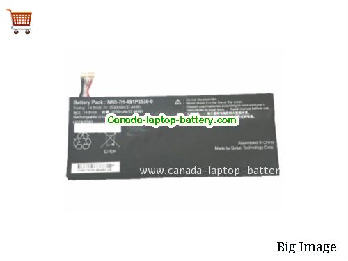 Genuine GETAC NN57H4S1P253000 Battery 2530mAh, 37.44Wh , 14.8V, Black , Li-Polymer