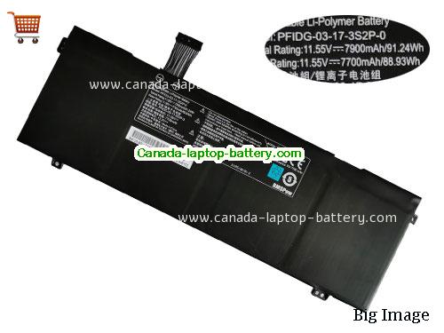 Canada Genuine Getac PFIDG-03-17-3S2P-0 Battery Li-Polymer 11.55v 7900mah 91.24Wh