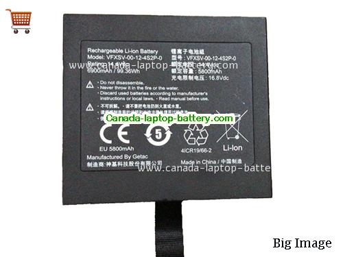 Genuine GETAC VFXSV Battery 6900mAh, 99.36Wh , 14.4V, Black , Li-ion