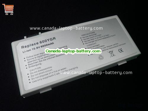 GATEWAY 600YG2 Replacement Laptop Battery 6600mAh 10.8V Black Li-ion