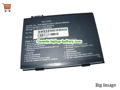 GATEWAY SOLO 9500 Replacement Laptop Battery 5400mAh 14.8V Black Li-ion